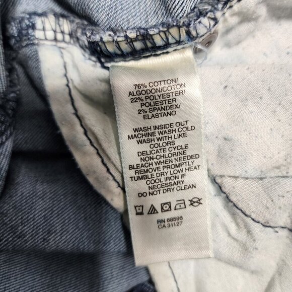 DKNY Jeans Soho Skinny Blue Dark Wash Mid Rise Size 4 (28x27) Stretch - Picture 6 of 9